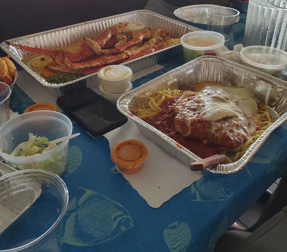 Chicken Parmigiana with Linguini