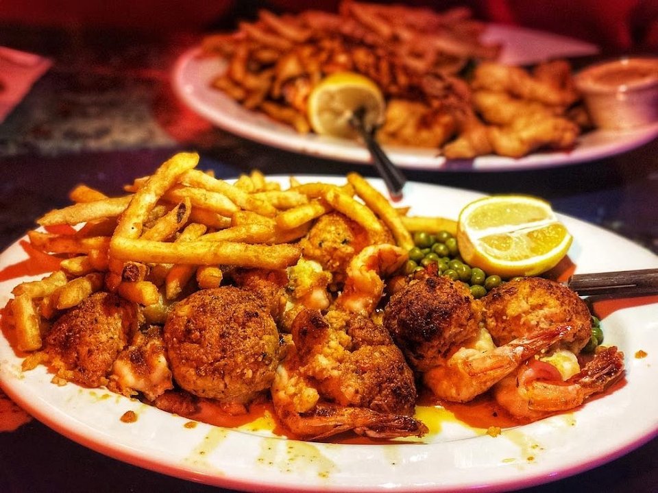 Shrimp & Chicken Francese Combo